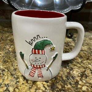 Rae Dunn  “BRRR” 3d Snowman 19.5 oz mug - brand new never used